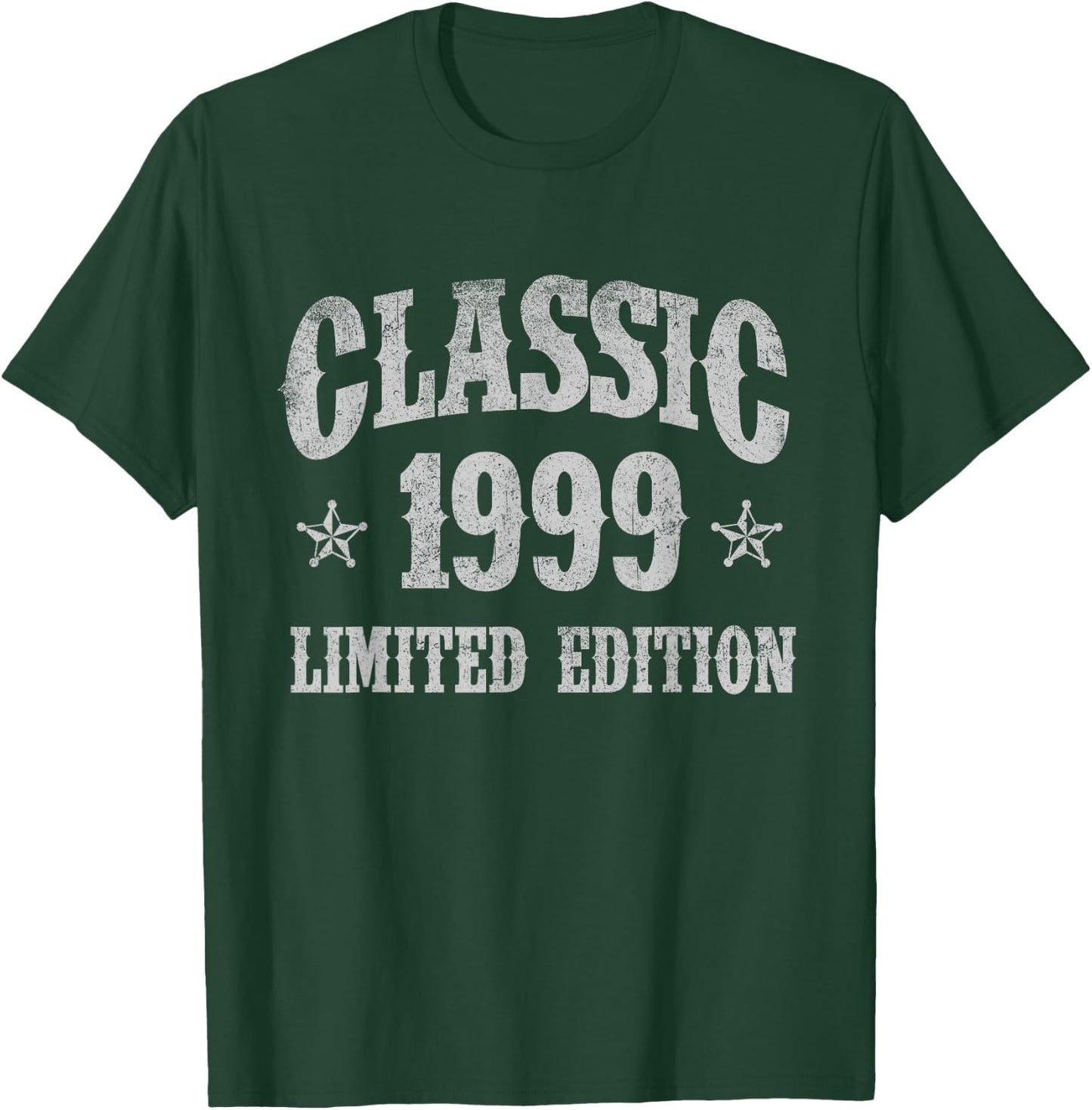 Classic 1999 Limited Edition Year Of Birth Birthday T-Shirt - T-Shirt | Forest