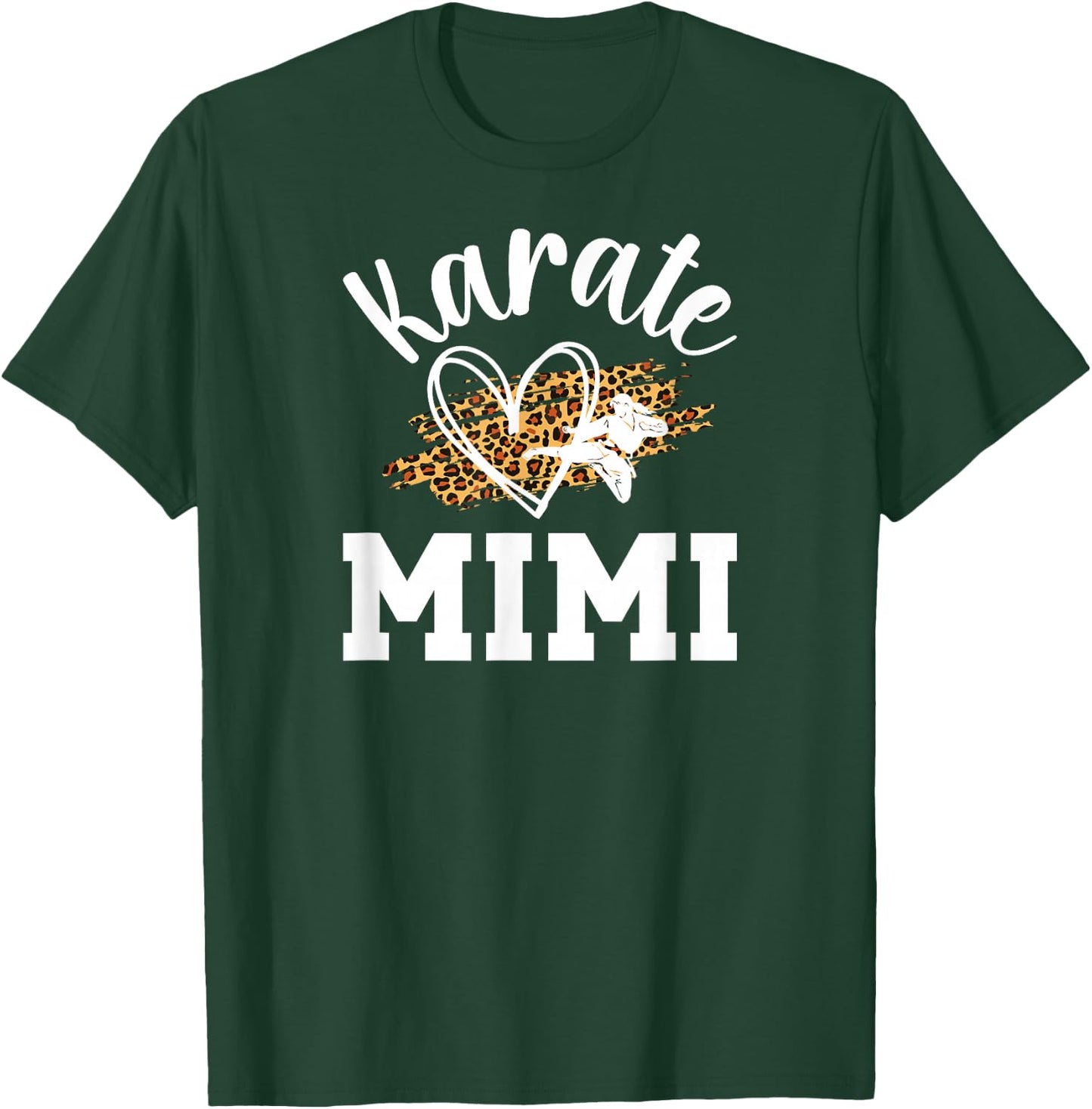 Karate Mimi Leopard Karate Mimi Grandma T-Shirt - T-Shirt | Forest