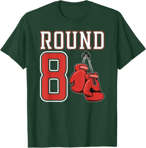 8th Birthday Boxing Boy 8 Year Old Boxer Bday Party T-Shirt - T-Shirt | Forest