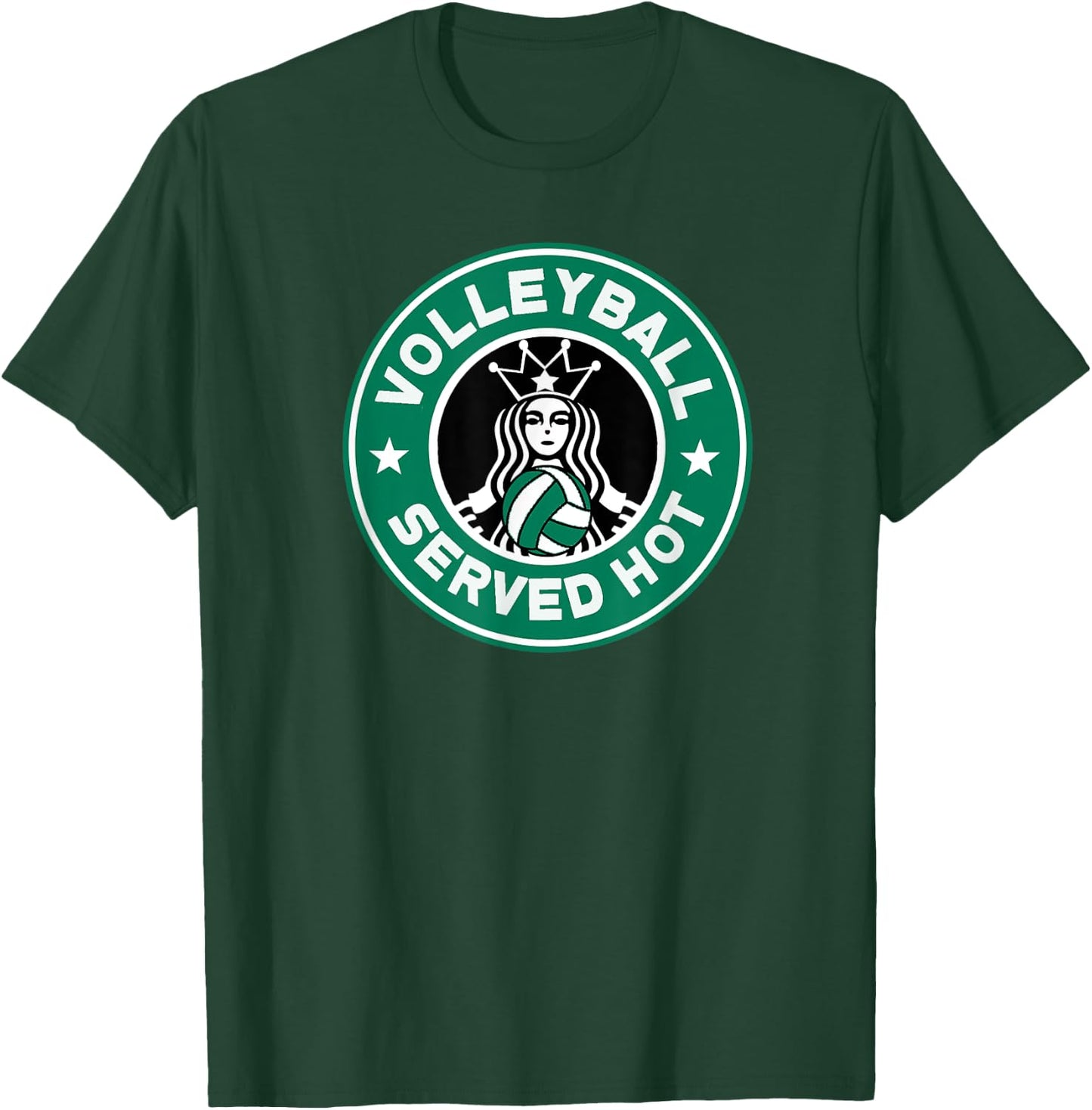 Funny Volleyball Served Hot Perfect for Teen Girl Players T-Shirt - T-Shirt | Forest