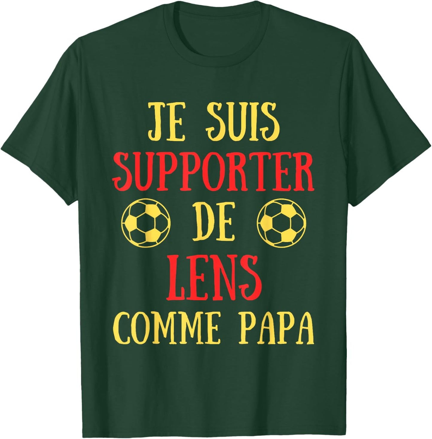 Lensois Funny Children's Football Gift Supporter Funny , Black, S T-Shirt - T-Shirt | Forest