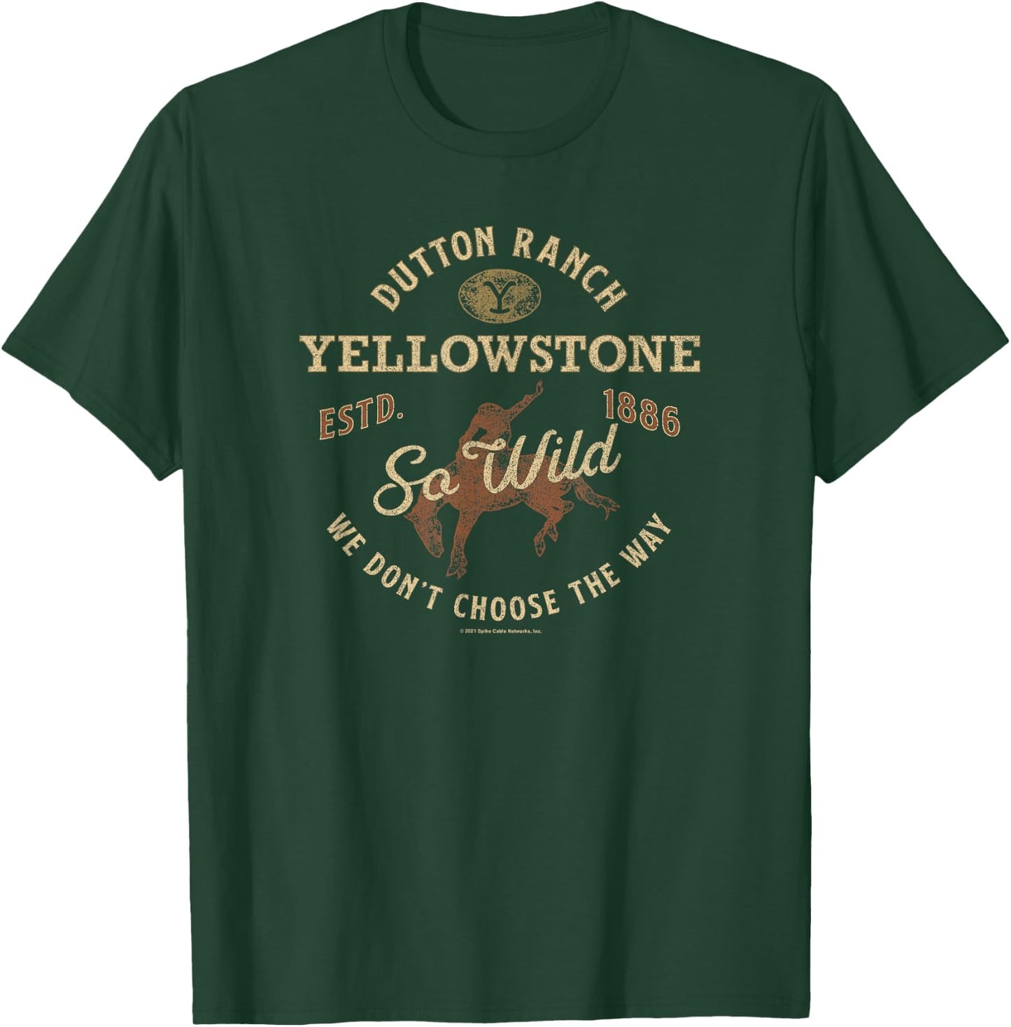 Yellowstone Dutton Ranch So Wild Logo , black T-Shirt - T-Shirt | Forest