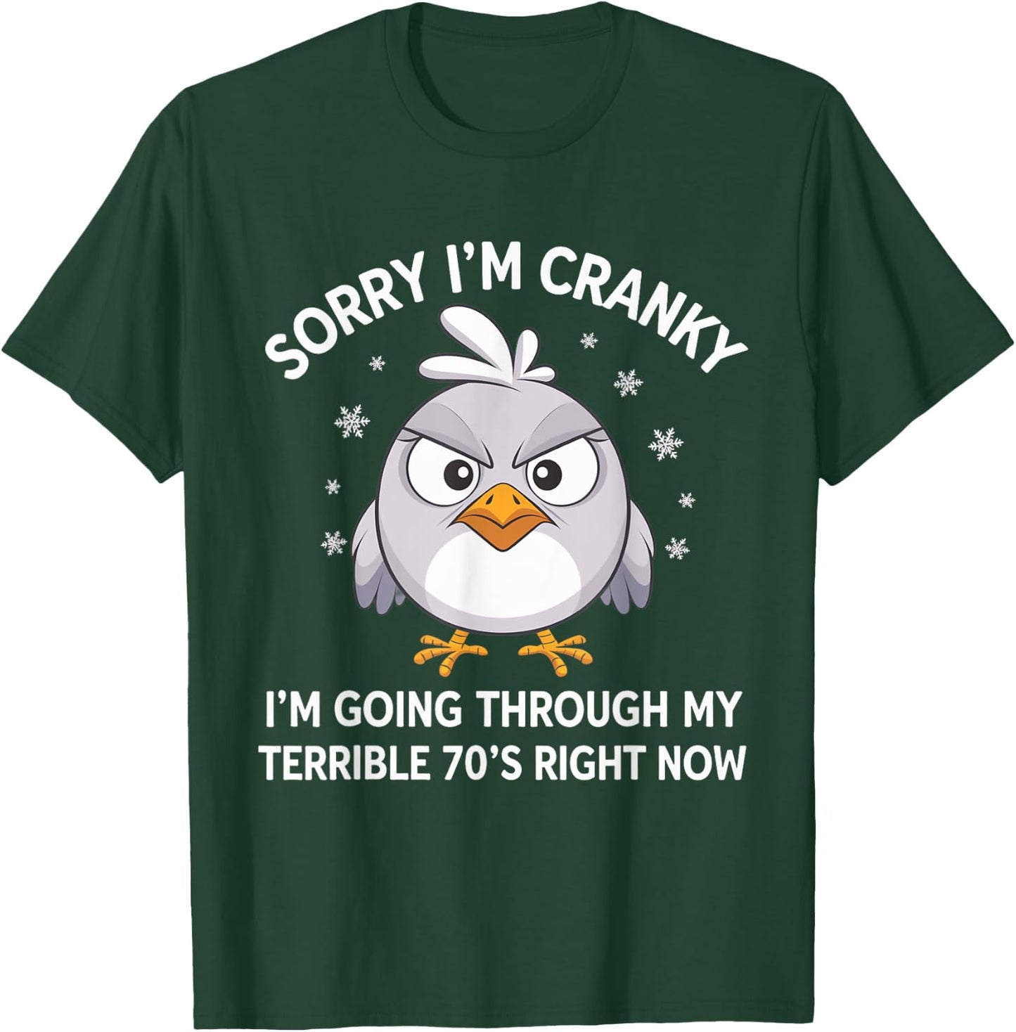 Sorry I'm Cranky I'm Going Through My Terrible 70’s Right T-Shirt - T-Shirt | Forest