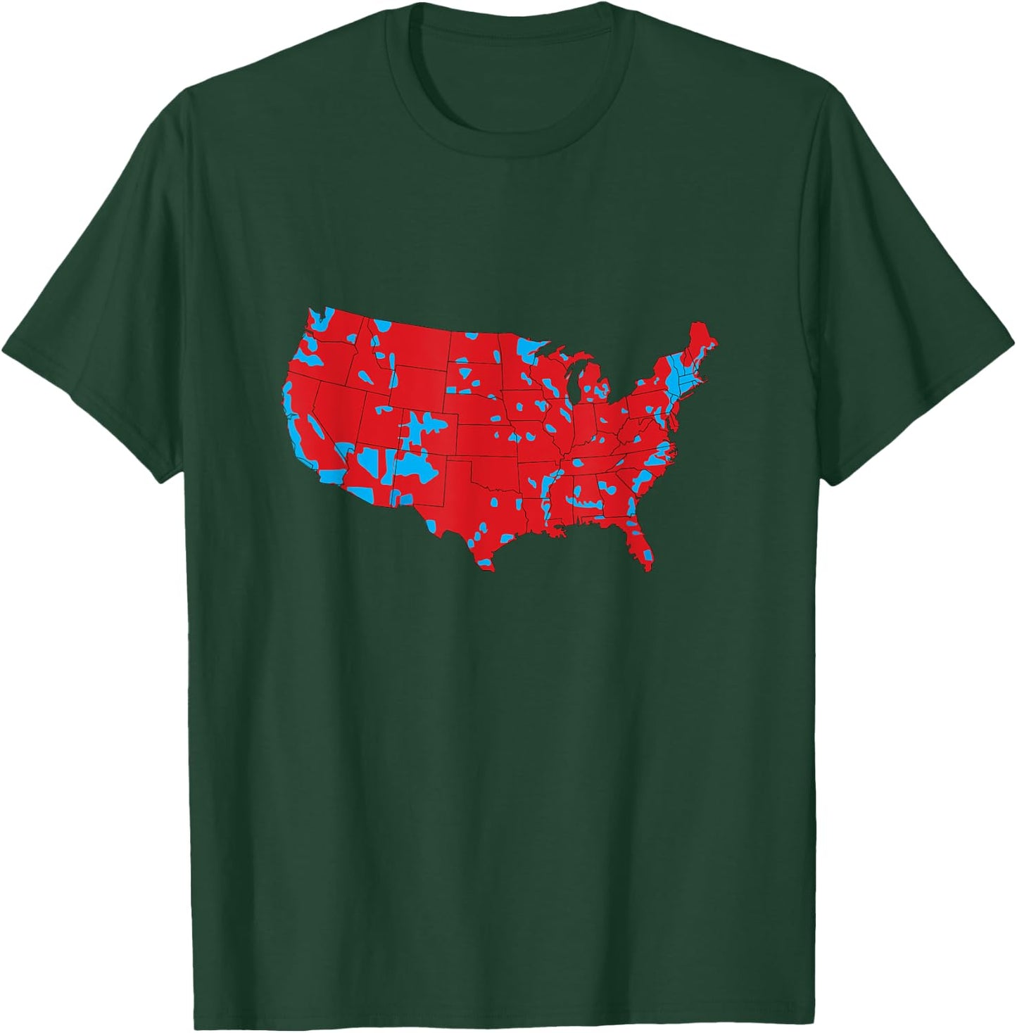 USA Map Election Results Trump T-Shirt - T-Shirt | Forest