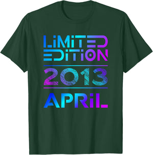 Limited Edition April 2013 Junge Mädchen 13. Geburtstag T-Shirt - T-Shirt | Forest