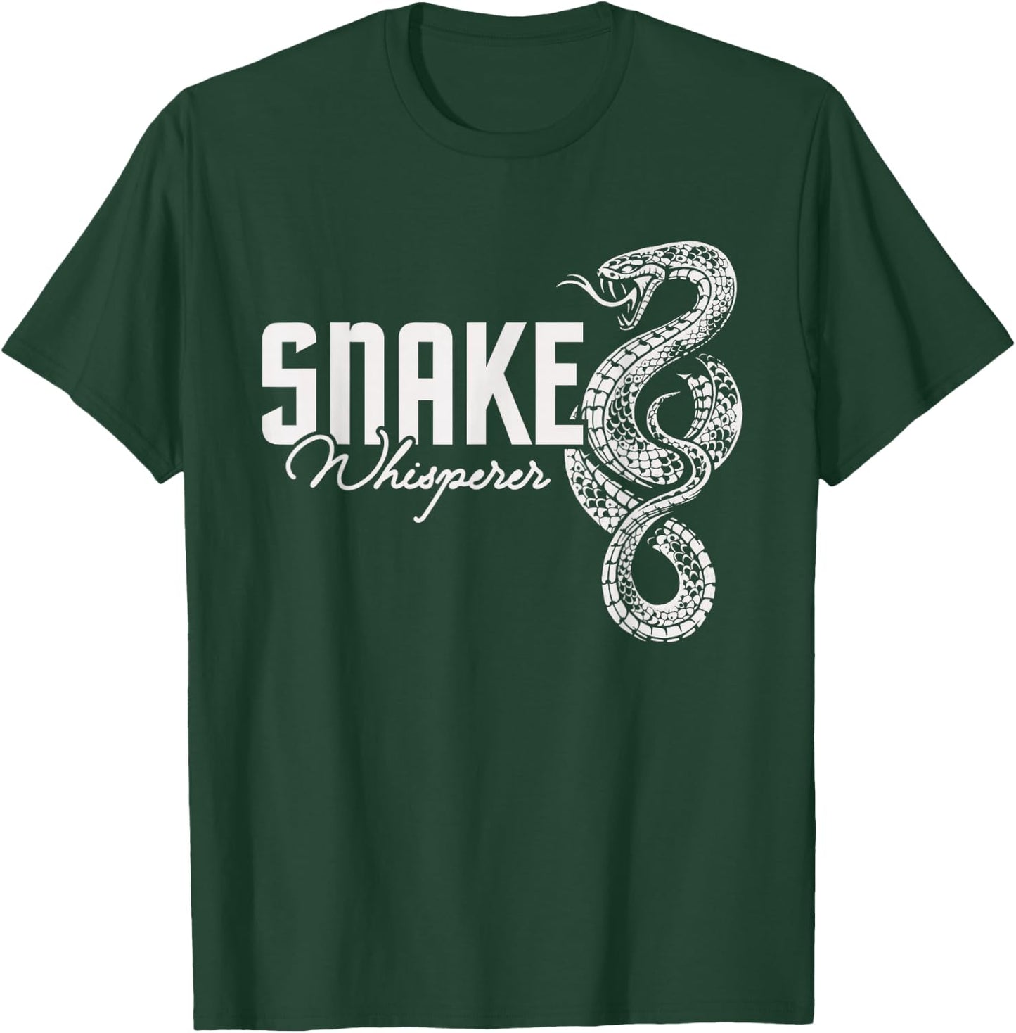 Snake Whisperer - Snakes Jungle Zookeeper Zoo Reptile Lover T-Shirt - T-Shirt | Forest