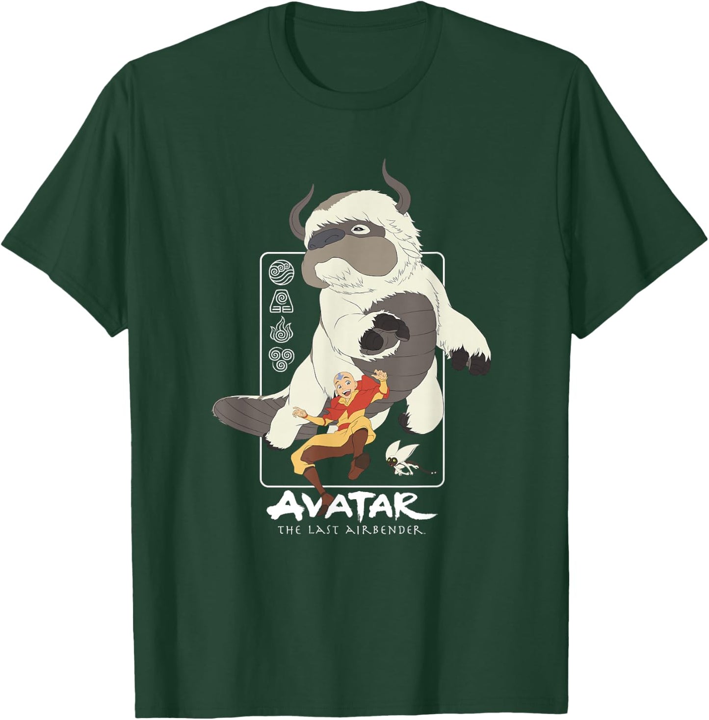 Avatar: The Last Airbender Air Nomad Friends Group Shot T-Shirt - T-Shirt | Forest