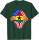 Ghanaian Blood Inside Me | Ghana Flag Gift T-Shirt - T-Shirt | Forest