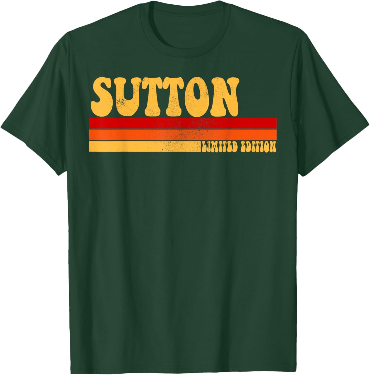 SUTTON Name Personalized Idea Men Retro Vintage SUTTON T-Shirt - T-Shirt | Forest