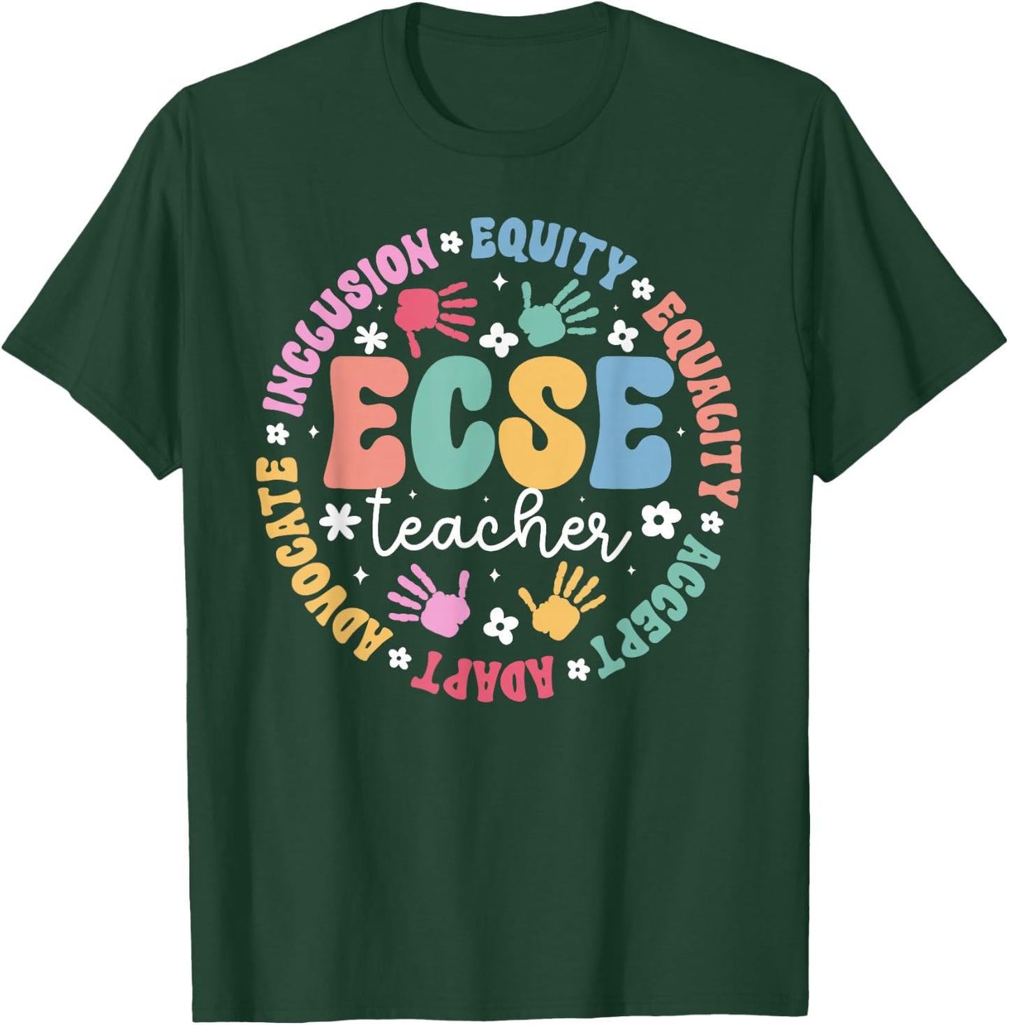 ECSE Teacher Appreciation ECSE Squad ECSE Team ECSE Crew T-Shirt - T-Shirt | Forest