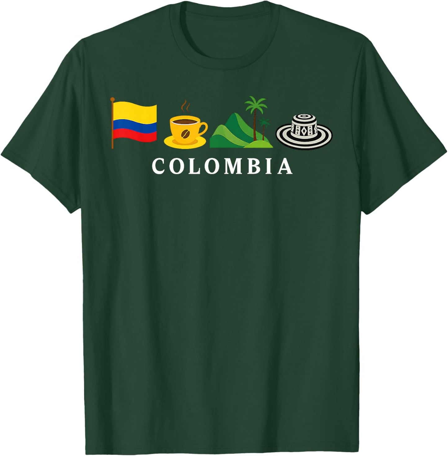 Colombia Country Colombian Flag Women Kids T-Shirt - T-Shirt | Forest