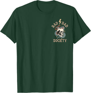 (2 Sided) Rad Dad Society Father's Day Family Matching T-Shirt - T-Shirt | Forest