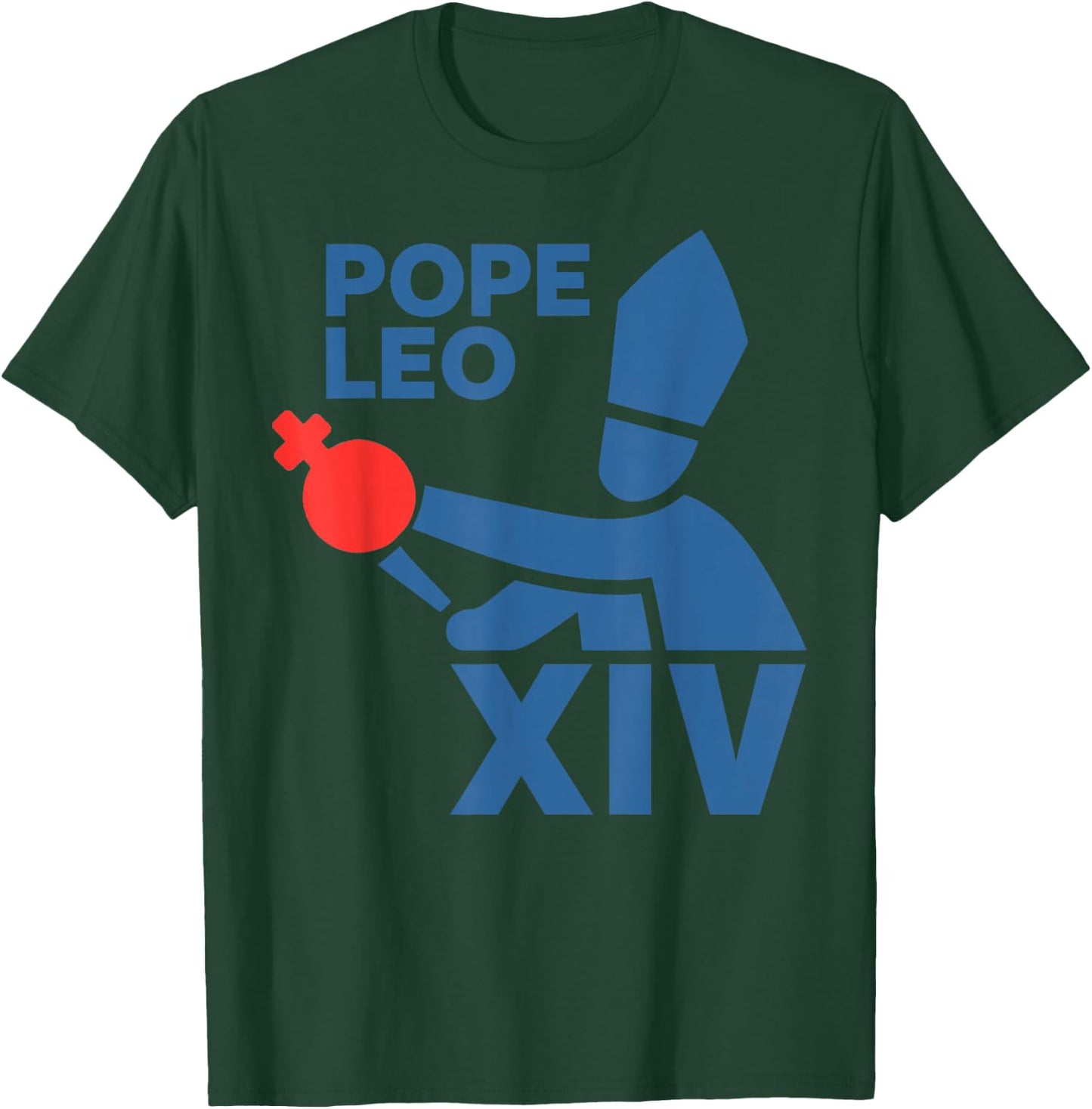 Da Pope Leo XIV Baseball Pope Leo XIV Pope Chicago T-Shirt - T-Shirt | Forest