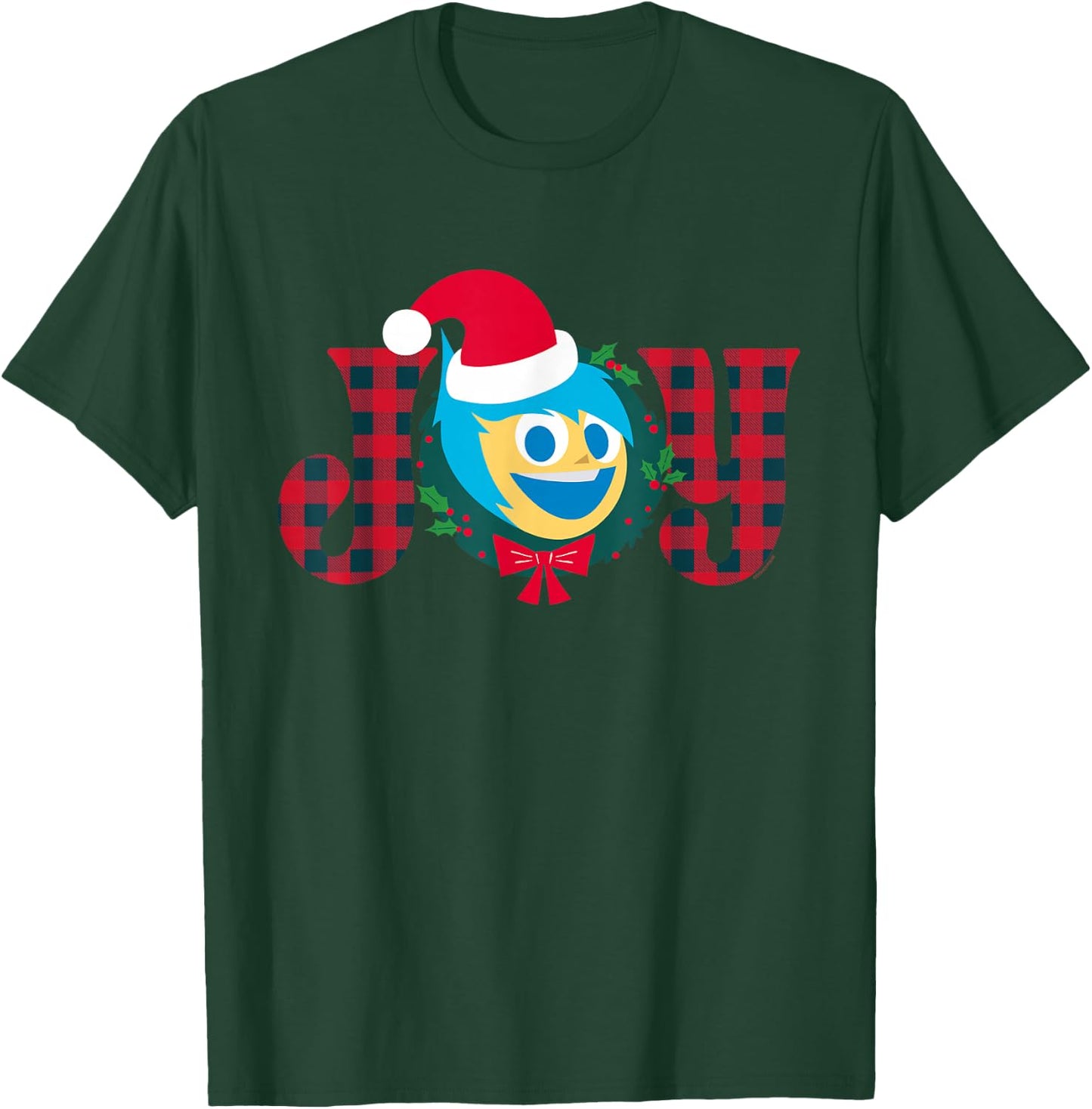 Disney and Pixar’s Inside Out 2 Christmas Holiday Santa Joy T-Shirt - T-Shirt | Forest