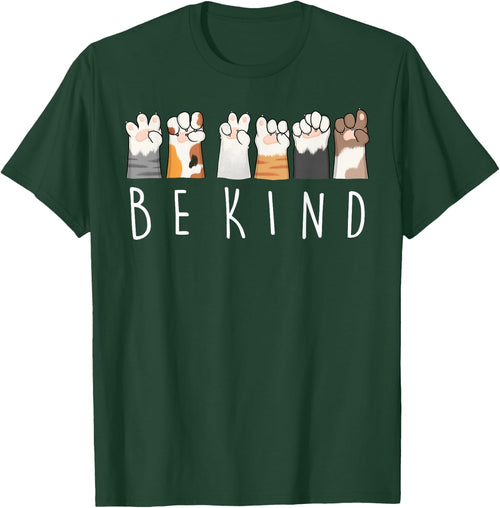 Be Kind ASL Sign Language Kindness Cat Paws Finger Signs
