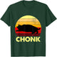 Retro Funny Chonk Cat Women T-Shirt - T-Shirt | Forest
