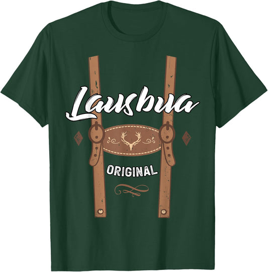 Lausbua Children's Costume for Boys, black T-Shirt - T-Shirt | Forest