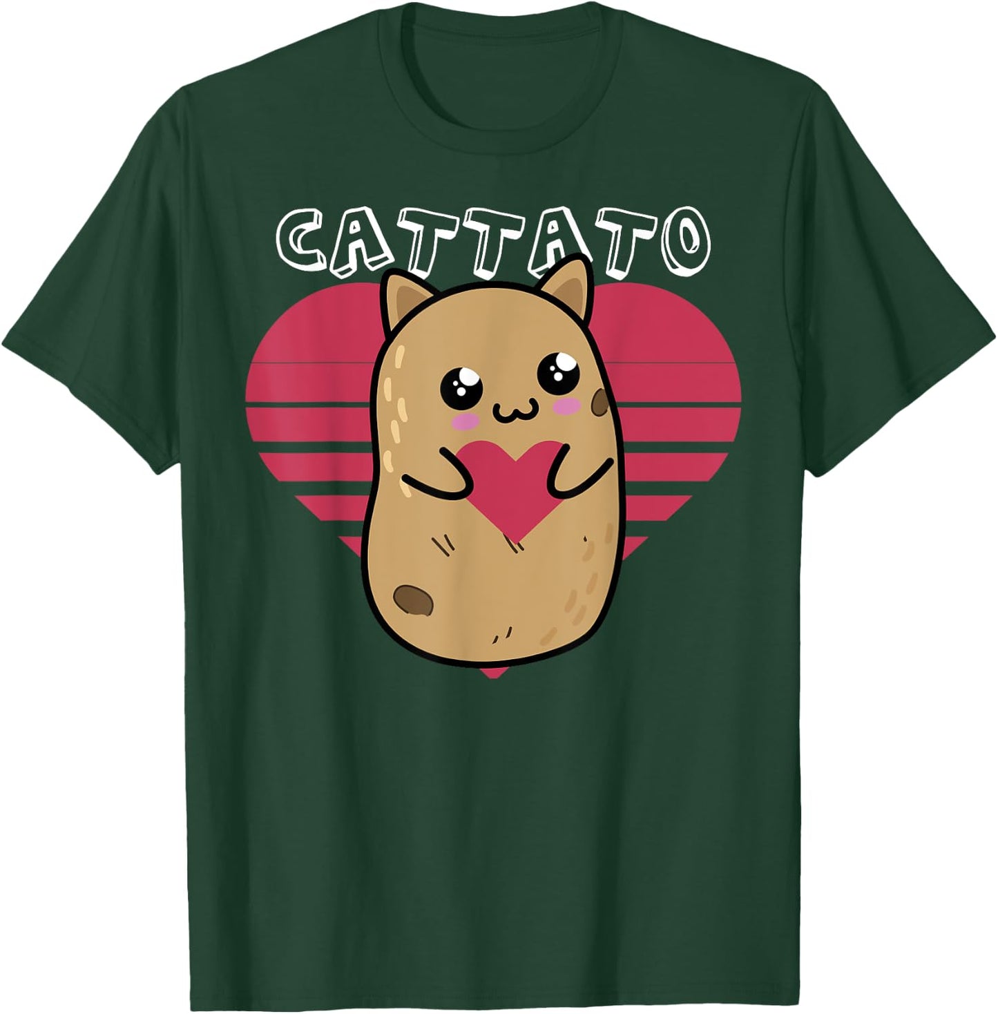 Cat Potato Cattato Hilarious Novelty design Women T-Shirt - T-Shirt | Forest