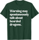 Warning May Spontaneously Talk About Bearded Dragons T-Shirt - T-Shirt | Forest
