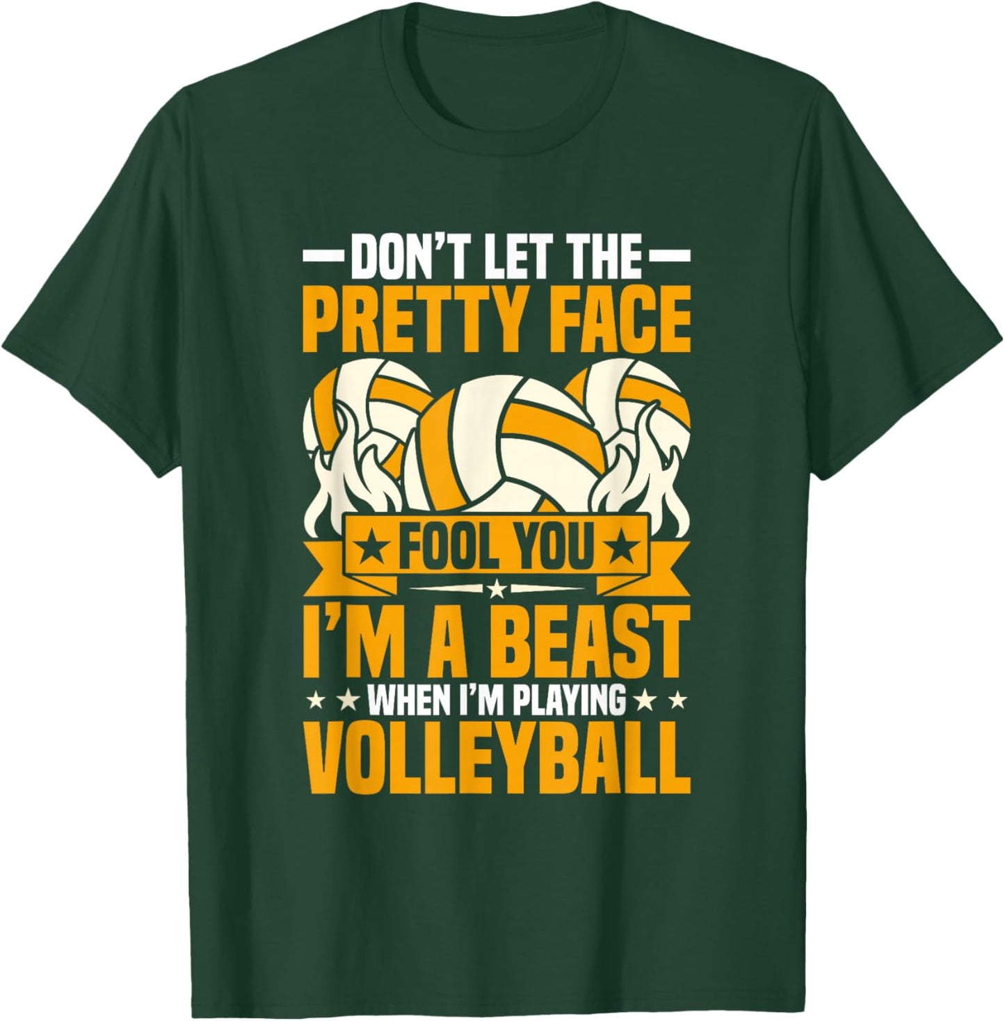Volleyball shirt Men Women Volleyball Lover Player Teen Girl T-Shirt - T-Shirt | Forest