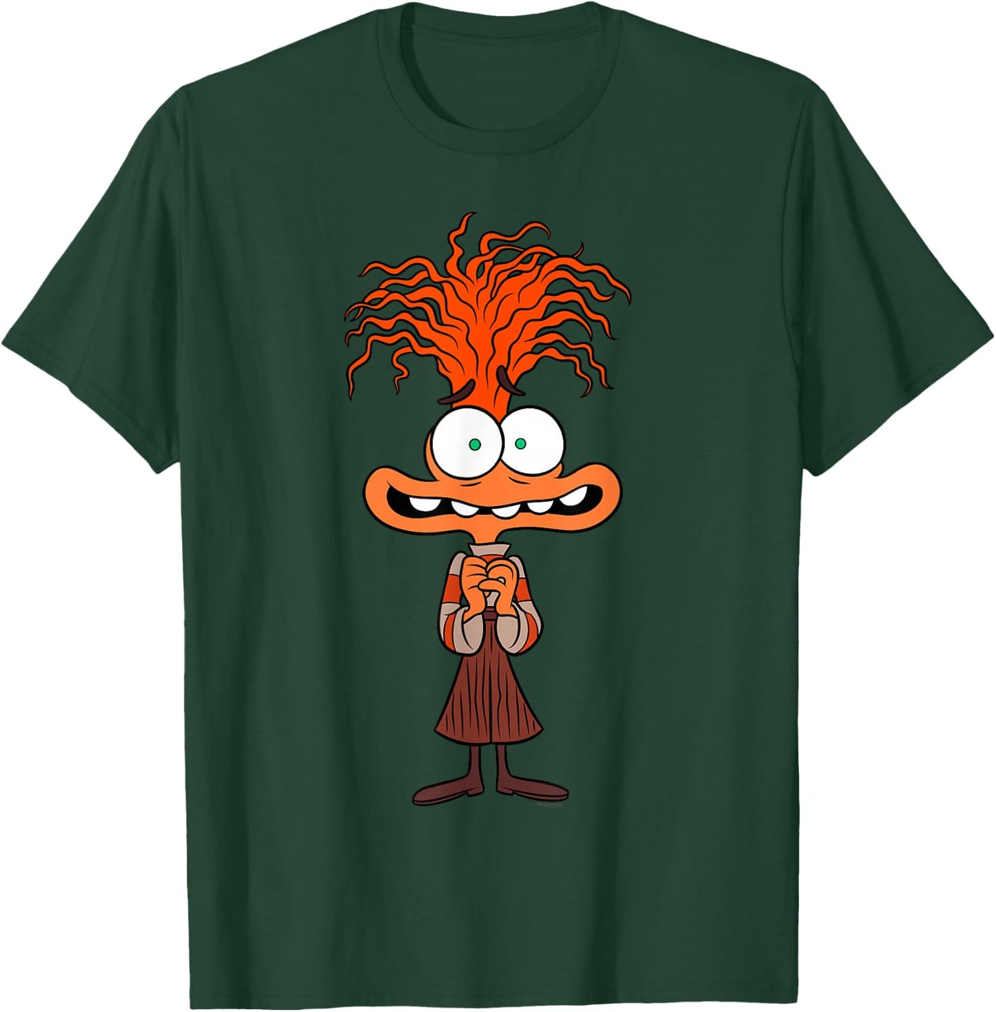 Disney and Pixar's Inside Out 2 Toony Colors Emotion Anxiety T-Shirt - T-Shirt | Forest