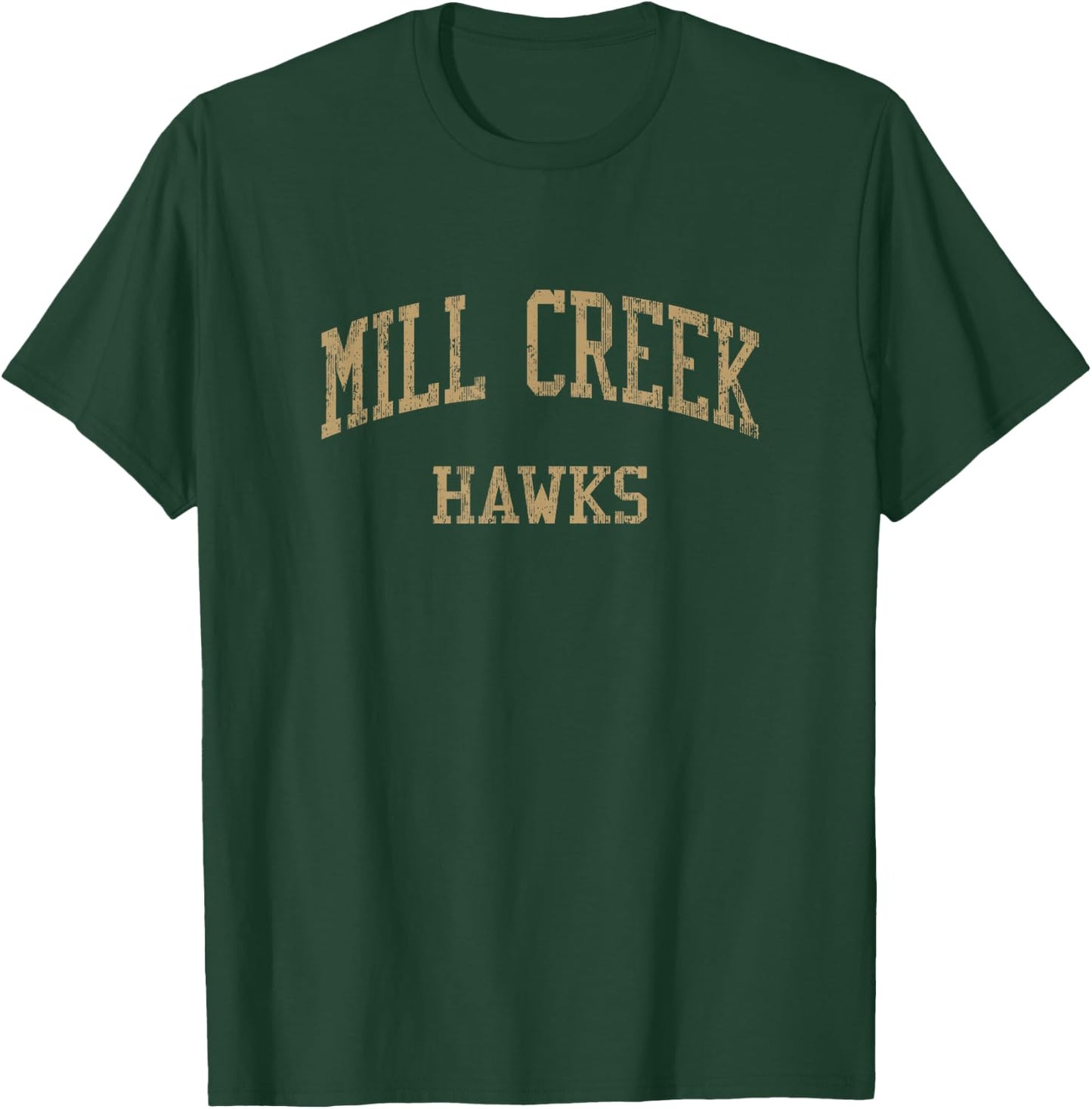 Mill Creek High School HS Hoschton GA Vintage Sports T-Shirt - T-Shirt | Forest