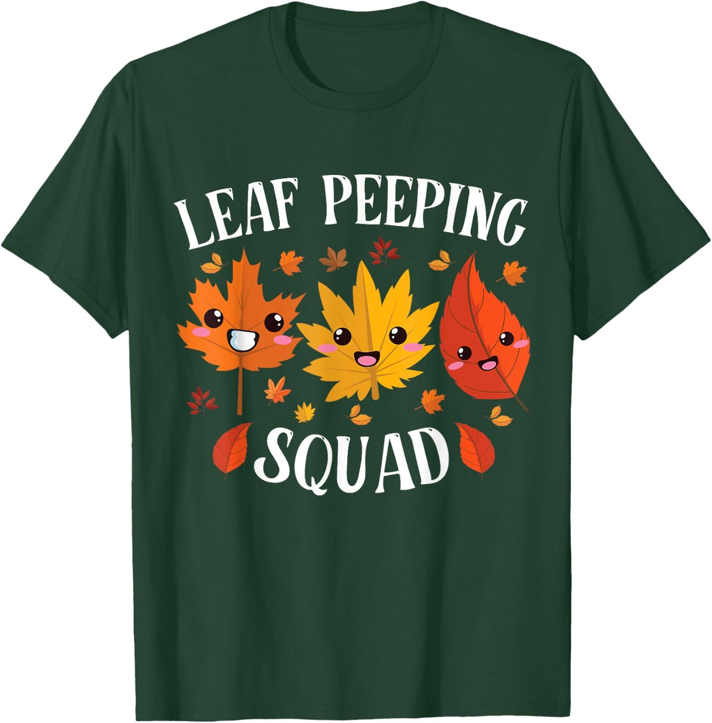 Fall Season Leaves Peeper Leaf Peeping Squad Funny Autumn T-Shirt - T-Shirt | Forest