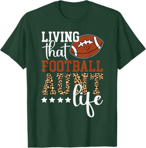 Football Aunt Life Aunt Of A Football Player T-Shirt - T-Shirt | Forest