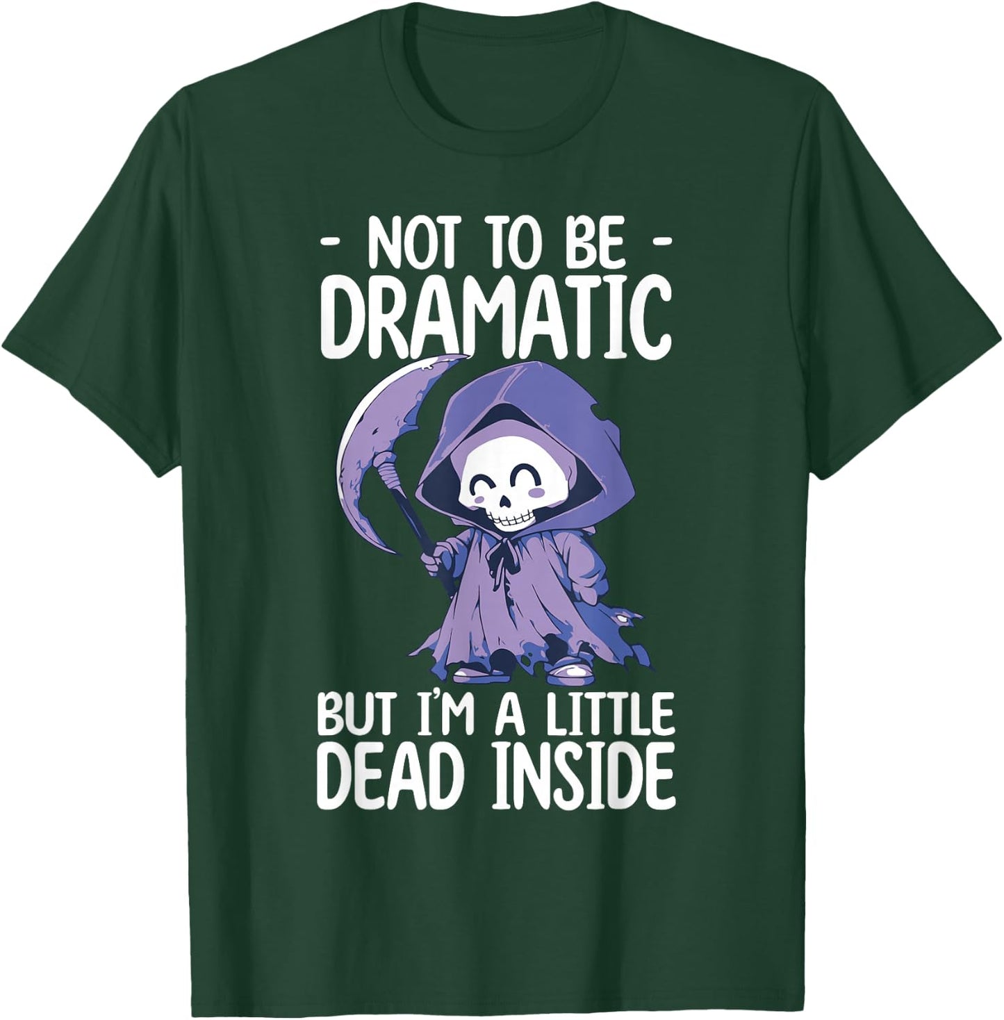 Grim Reaper With Scythe Cute Grim Reaper T-Shirt - T-Shirt | Forest