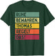 with German Text in Retro Colours, black T-Shirt - T-Shirt | Forest