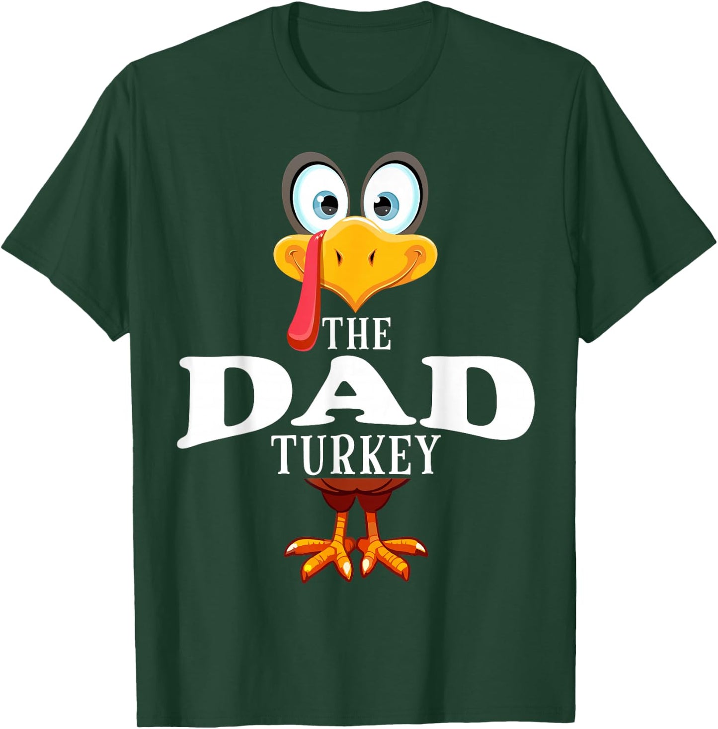 Thanksgiving The Dad Turkey Pajama T-Shirt - T-Shirt | Forest