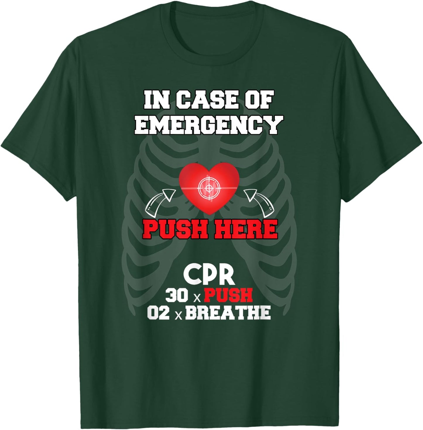Funny Cpr Instructor First Aid for Nurses CPR Instructor T-Shirt - T-Shirt | Forest