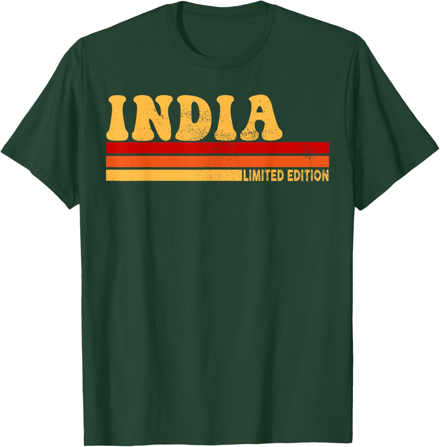 India Name Personalized Cute Idea Women Vintage India T-Shirt - T-Shirt | Forest
