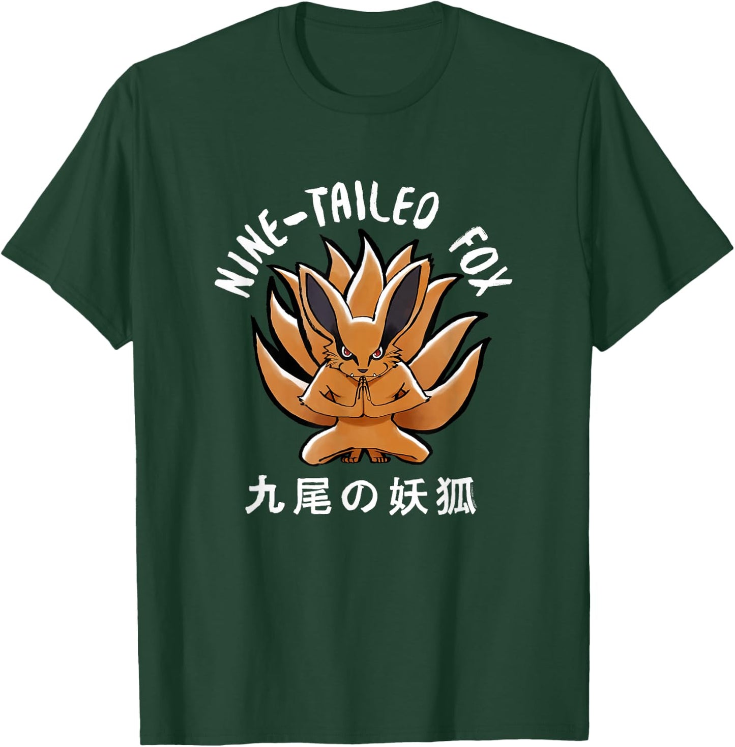 Naruto Shippuden Nine Tailed Fox Anime T-Shirt - T-Shirt | Forest