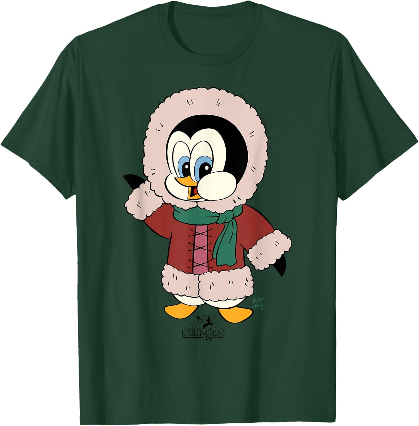 Chilly Willy Kids Holiday Graphic , Grey, Small T-Shirt - T-Shirt | Forest