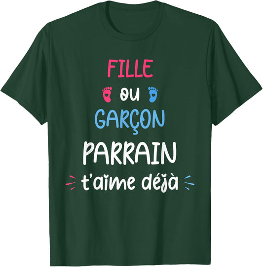 Man Sex Baby Sponsor Baby Shower Girl or Boy , Black, S T-Shirt - T-Shirt | Forest
