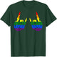 Skeleton Rock Hand LGBT-Q Cool Rainbow Flag Gay Pride Ally T-Shirt - T-Shirt | Forest