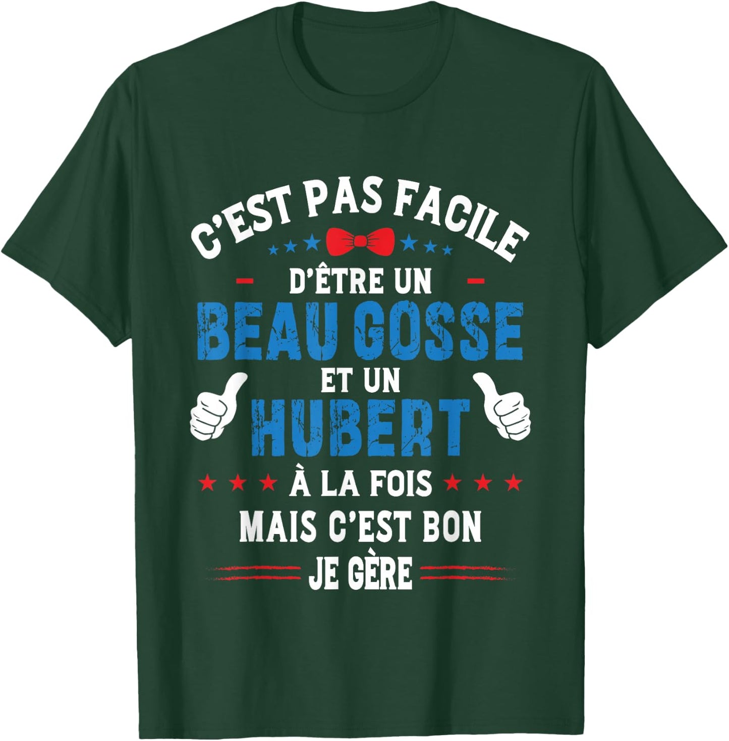 Funny Christmas Gift Man Handsome Kid Hubert Humor T-Shirt - T-Shirt | Forest