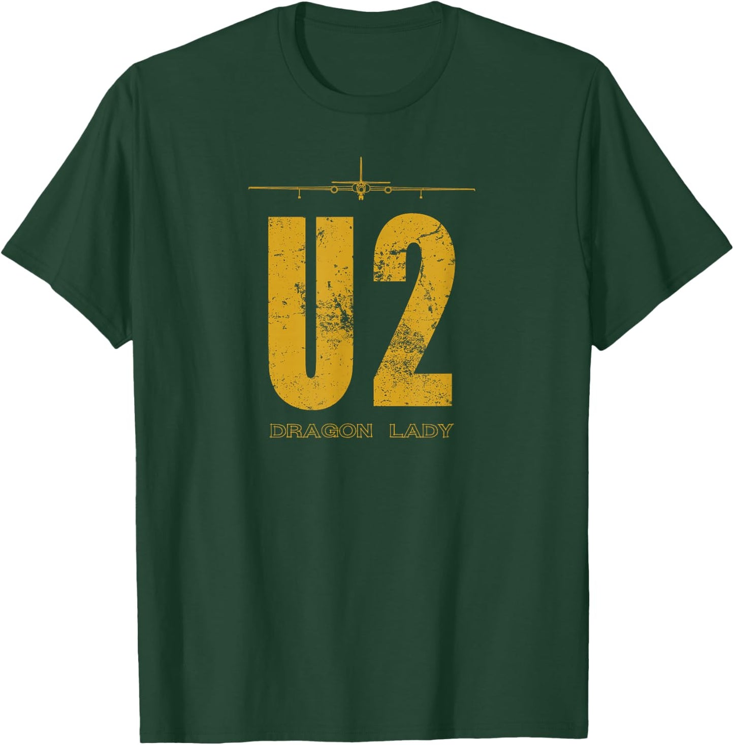 U-2 Dragon Lady Spy Aeroplane , black T-Shirt - T-Shirt | Forest