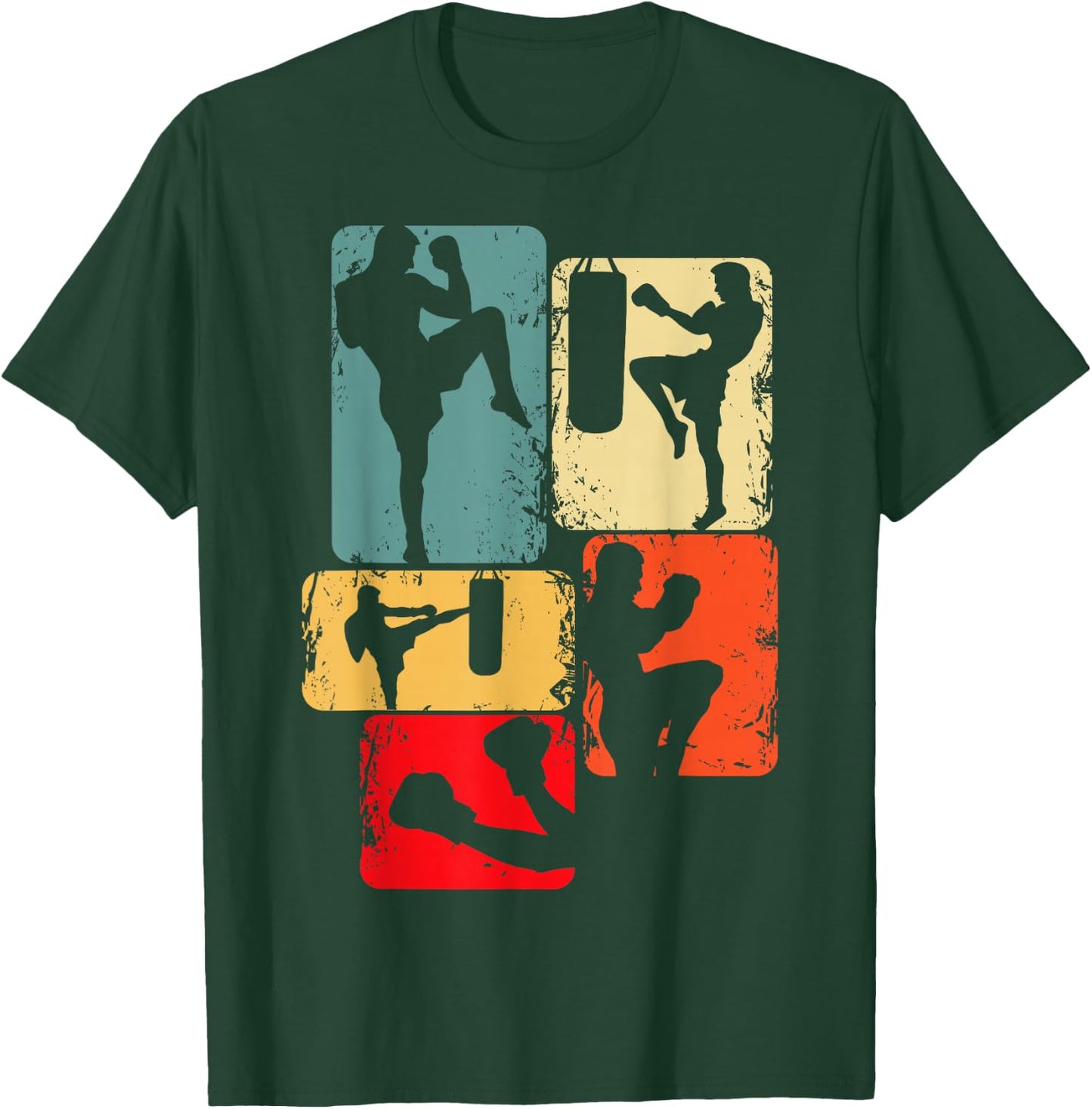 Kickboxing Kickboxer Karate Taekwondo Men's Children's , black T-Shirt - T-Shirt | Forest