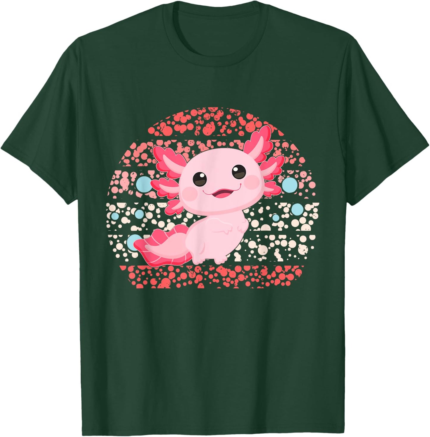 Cute Dot Day Axolotl Kids Boys Girls Youths T-Shirt - T-Shirt | Forest