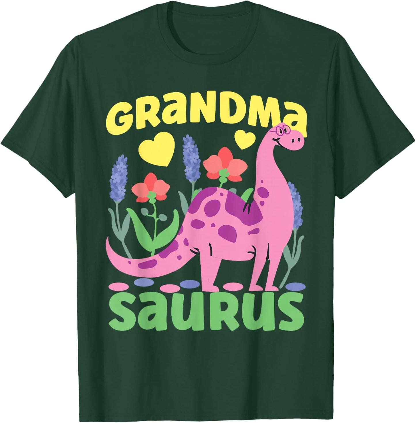 Grandma Saurus Dinosaur for Funny Grandmother T-Shirt - T-Shirt | Forest