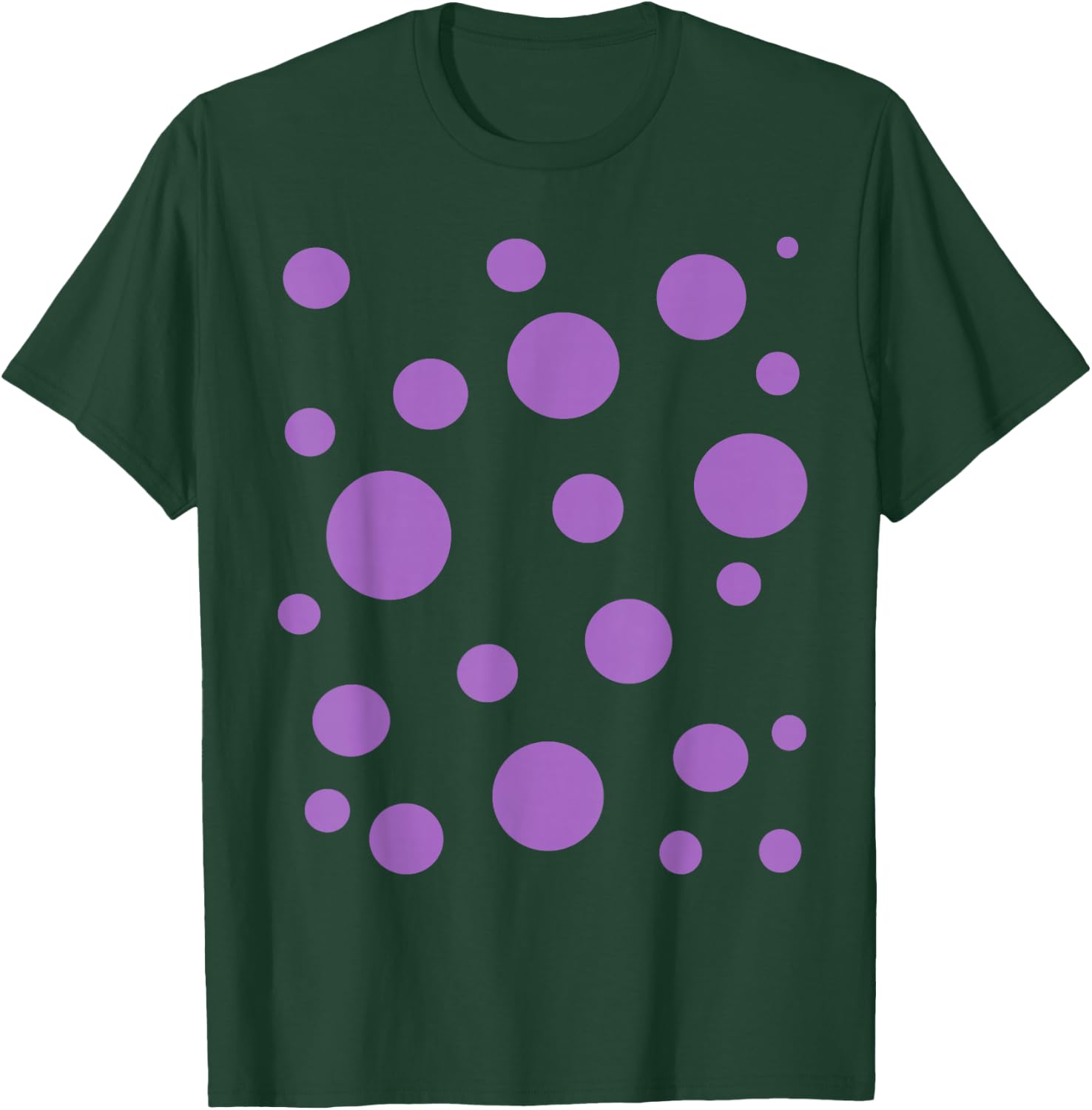 Polka dot Purple Bubble Dalmatian Simple Abstract T-Shirt - T-Shirt | Forest