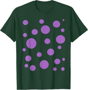 Polka dot Purple Bubble Dalmatian Simple Abstract T-Shirt - T-Shirt | Forest