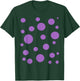 Polka dot Purple Bubble Dalmatian Simple Abstract T-Shirt - T-Shirt | Forest