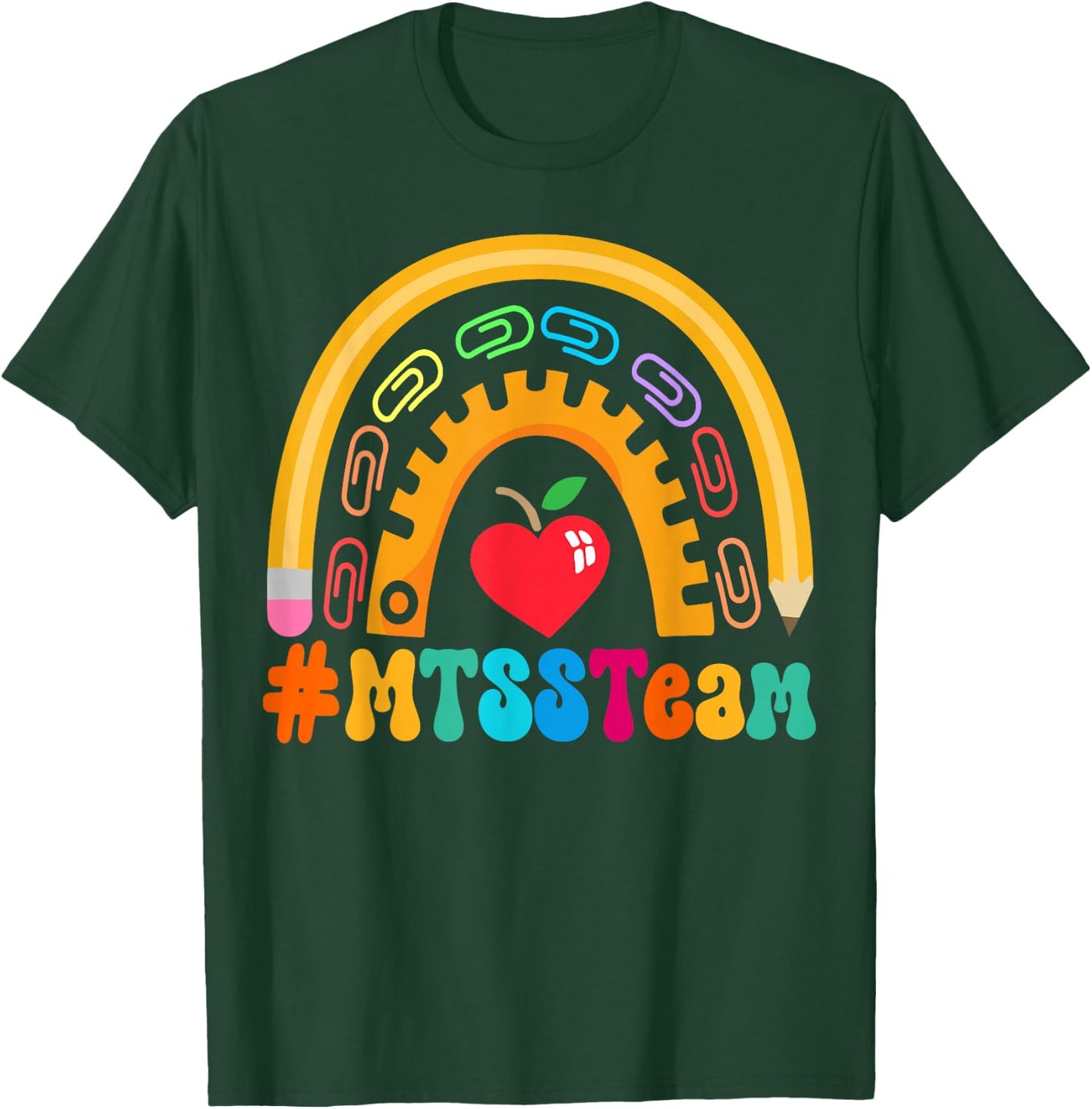 MTSS Team Appreciation Week Back to School 100th Day T-Shirt - T-Shirt | Forest