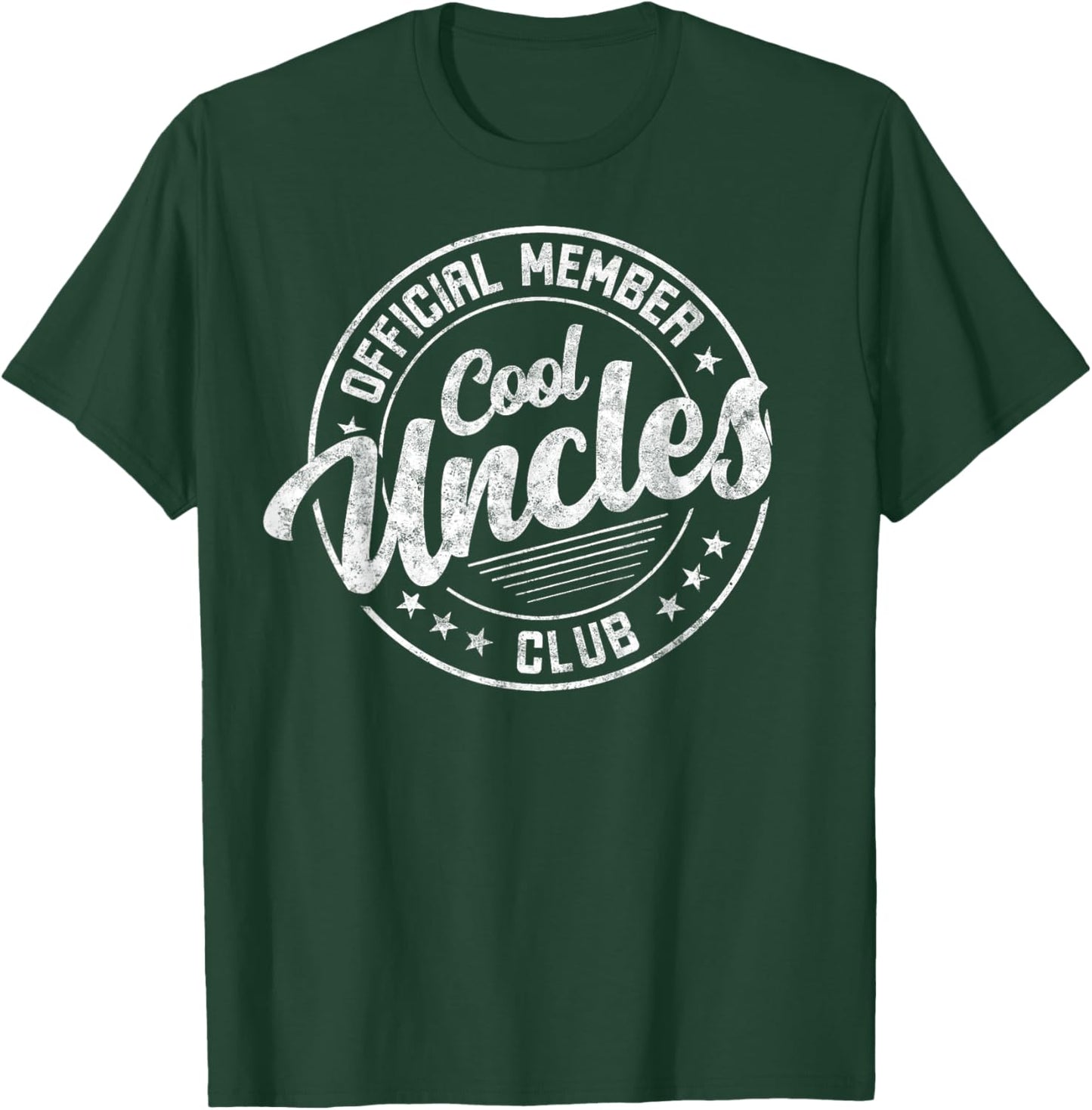 Oficial Member Cool Uncles Club Father's Day Uncle Funny T-Shirt - T-Shirt | Forest