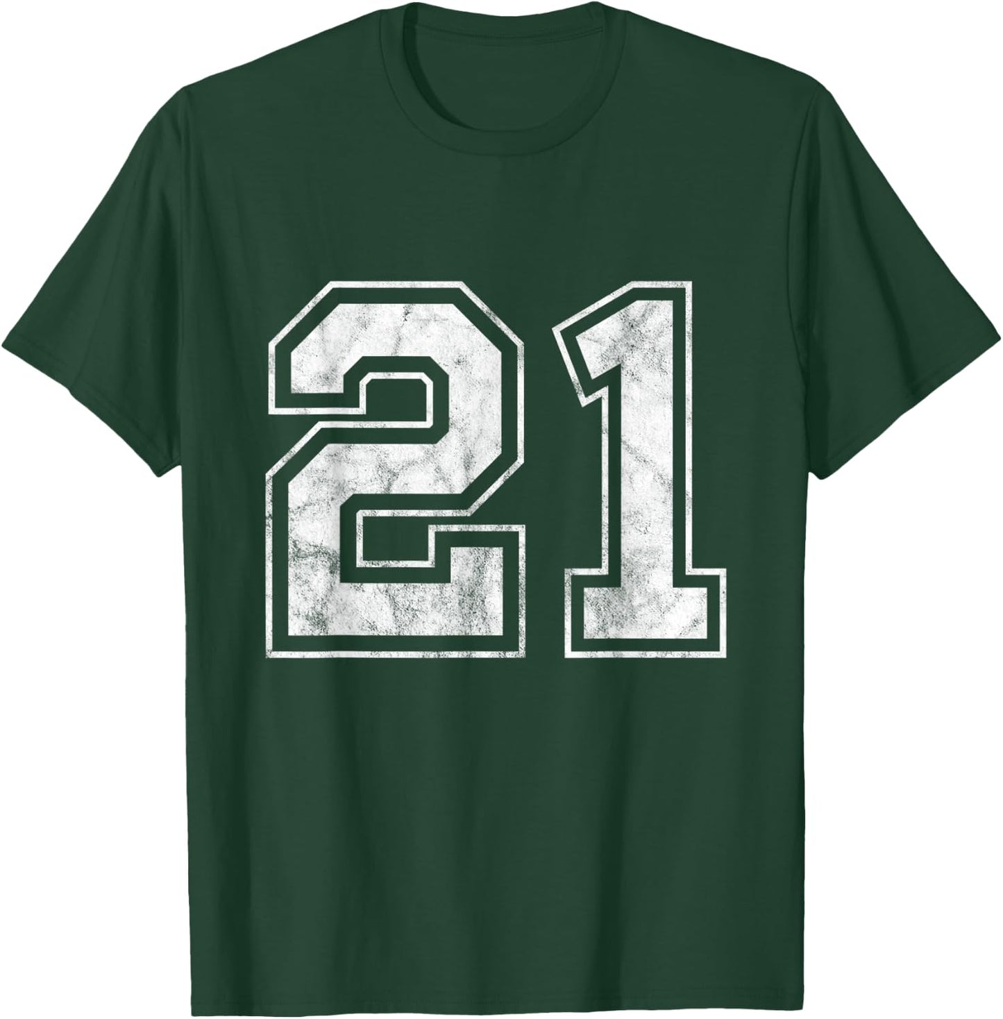 Number 21 T-Shirt - T-Shirt | Forest