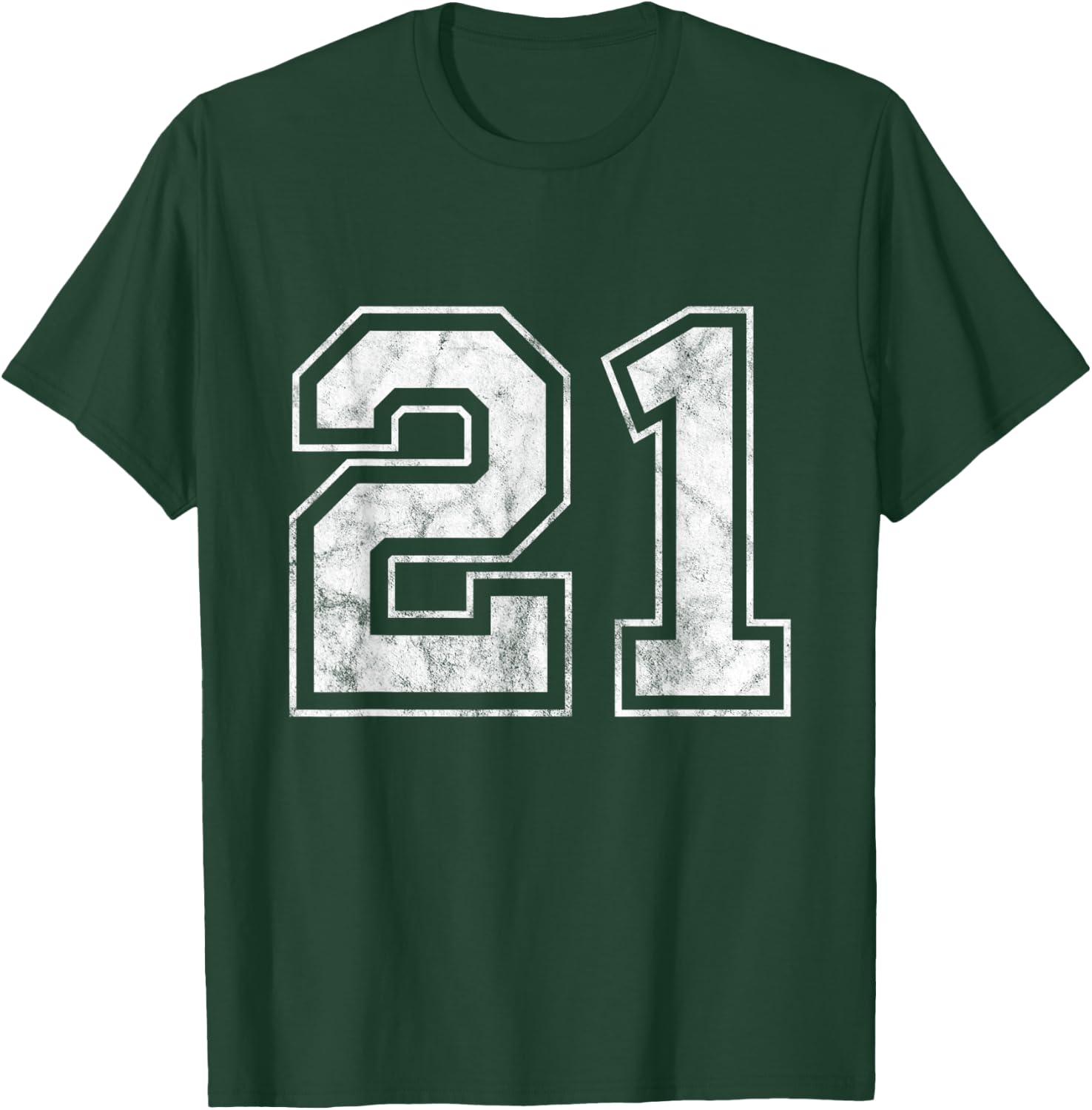 Number 21 T-Shirt - T-Shirt | Forest