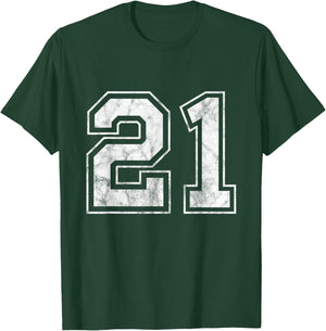 Number 21 T-Shirt - T-Shirt | Forest